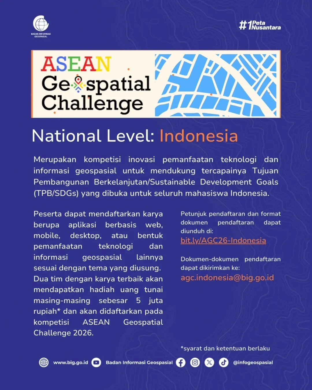Saatnya Mahasiswa Indonesia Unjuk Gigi, ASEAN Geospatial Challenge 2026 Resmi Digelar - Gambar 1