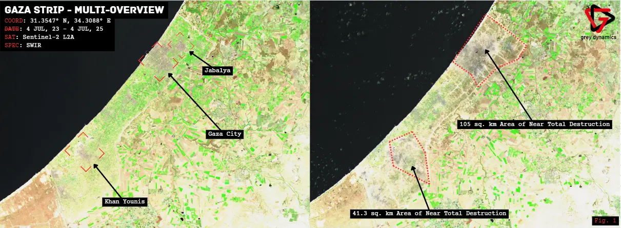 Melihat Dampak Perang di Gaza Lewat Analisis Satelit - Gambar 1