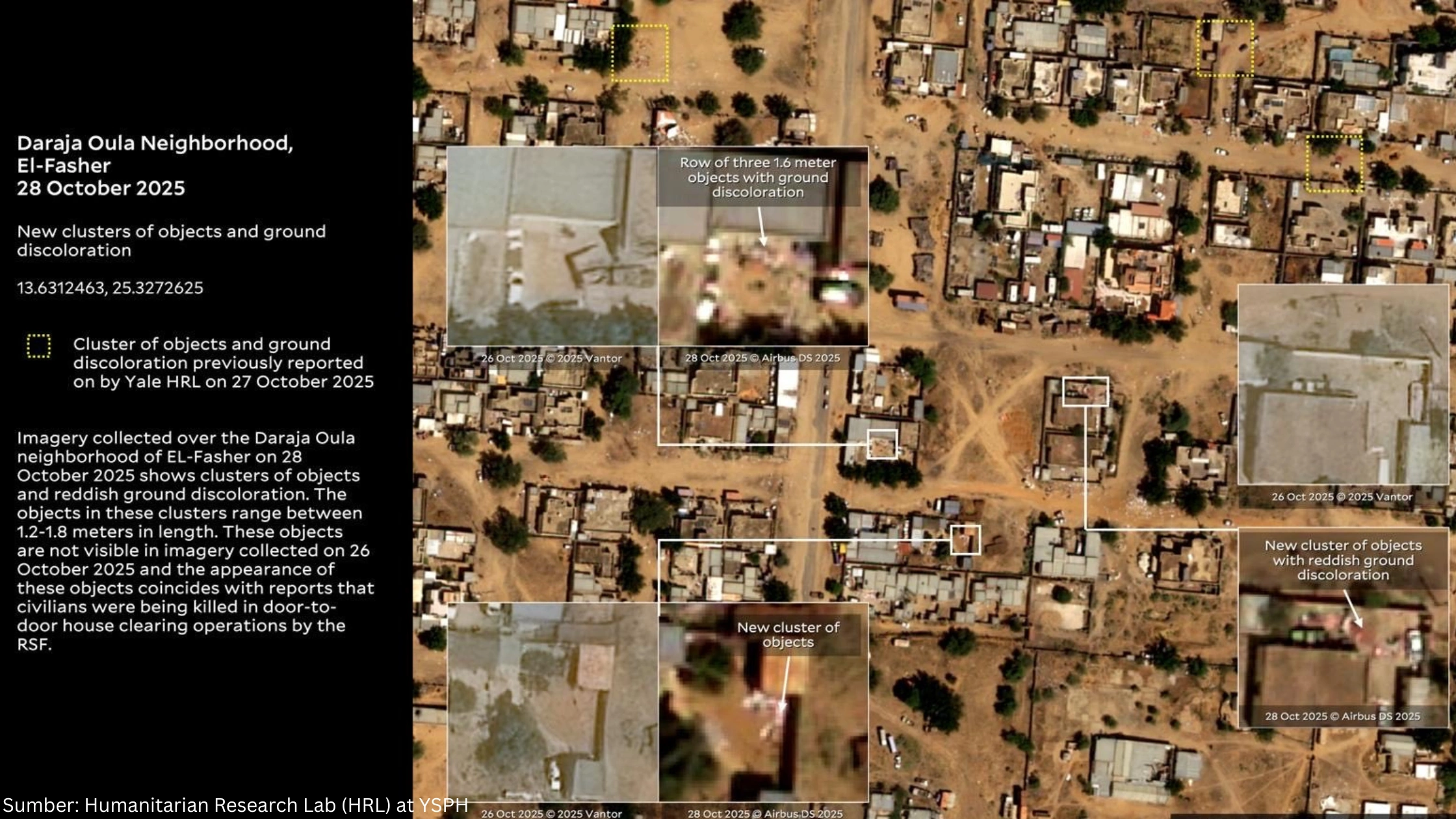 Citra Satelit Ungkap Pembantaian Massal di Darfur setelah El Fasher Jatuh ke RSF - Gambar 2