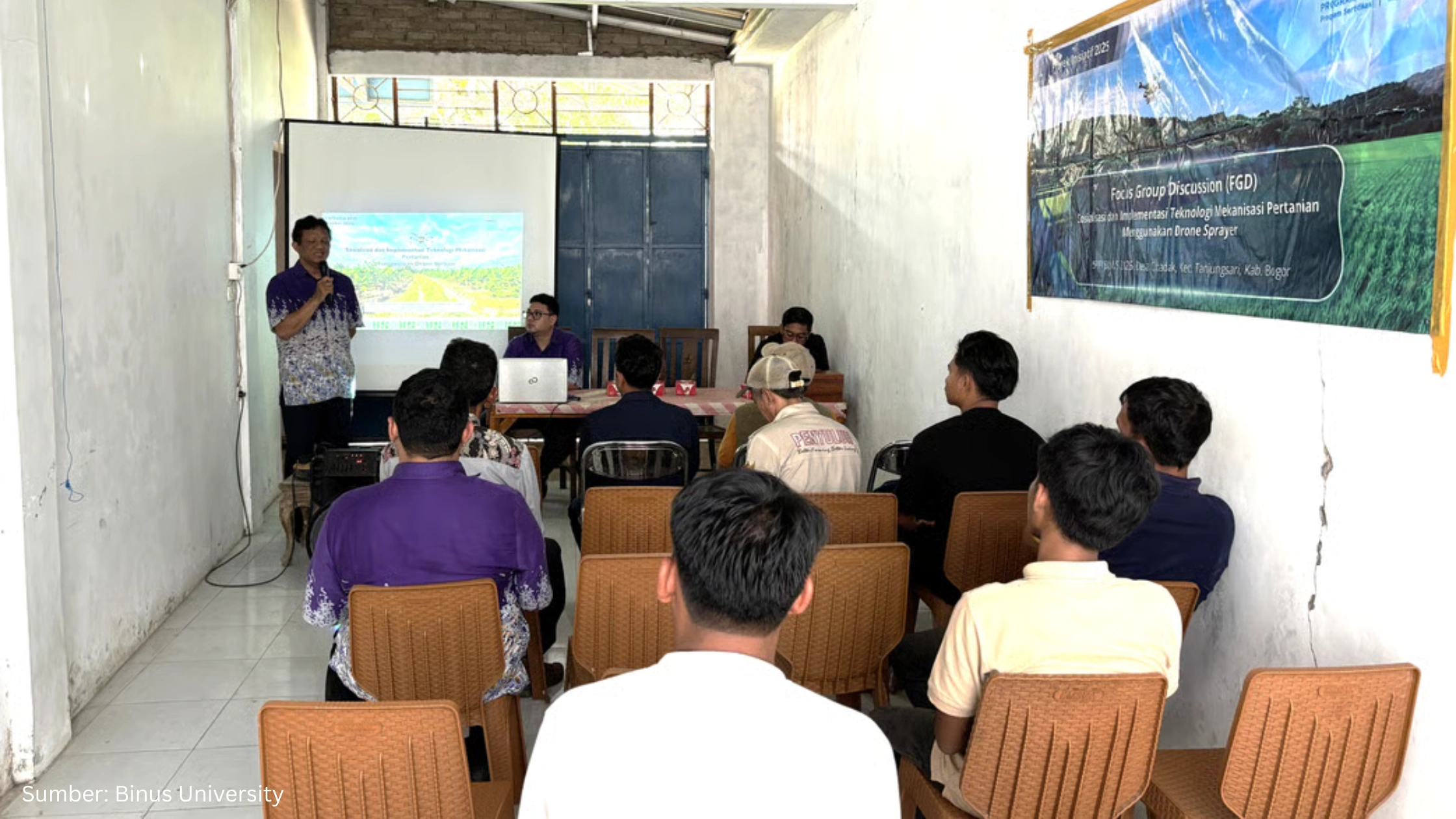 Mengenal Teknologi Drone Sprayer Pertanian yang Digagas BINUS University - Gambar 1
