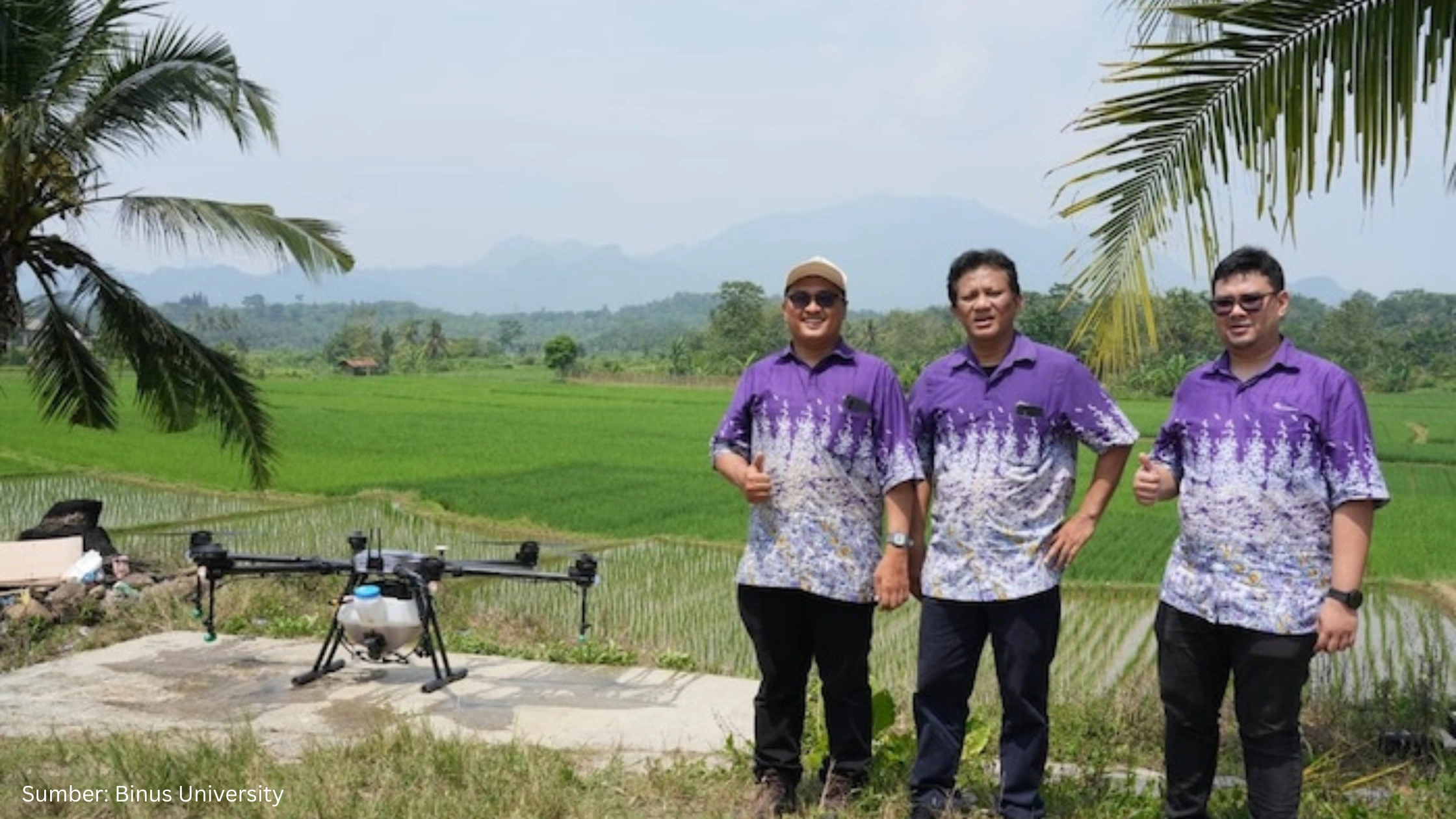 Mengenal Teknologi Drone Sprayer Pertanian yang Digagas BINUS University - Gambar 2